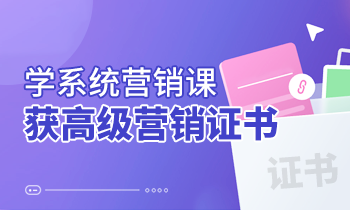 學(xué)系統(tǒng)營銷課，獲高級營銷證書
